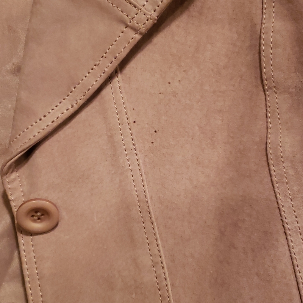 Vintage Maxima Wilson's Tan Leather Coat in Med - Picture 7 of 9